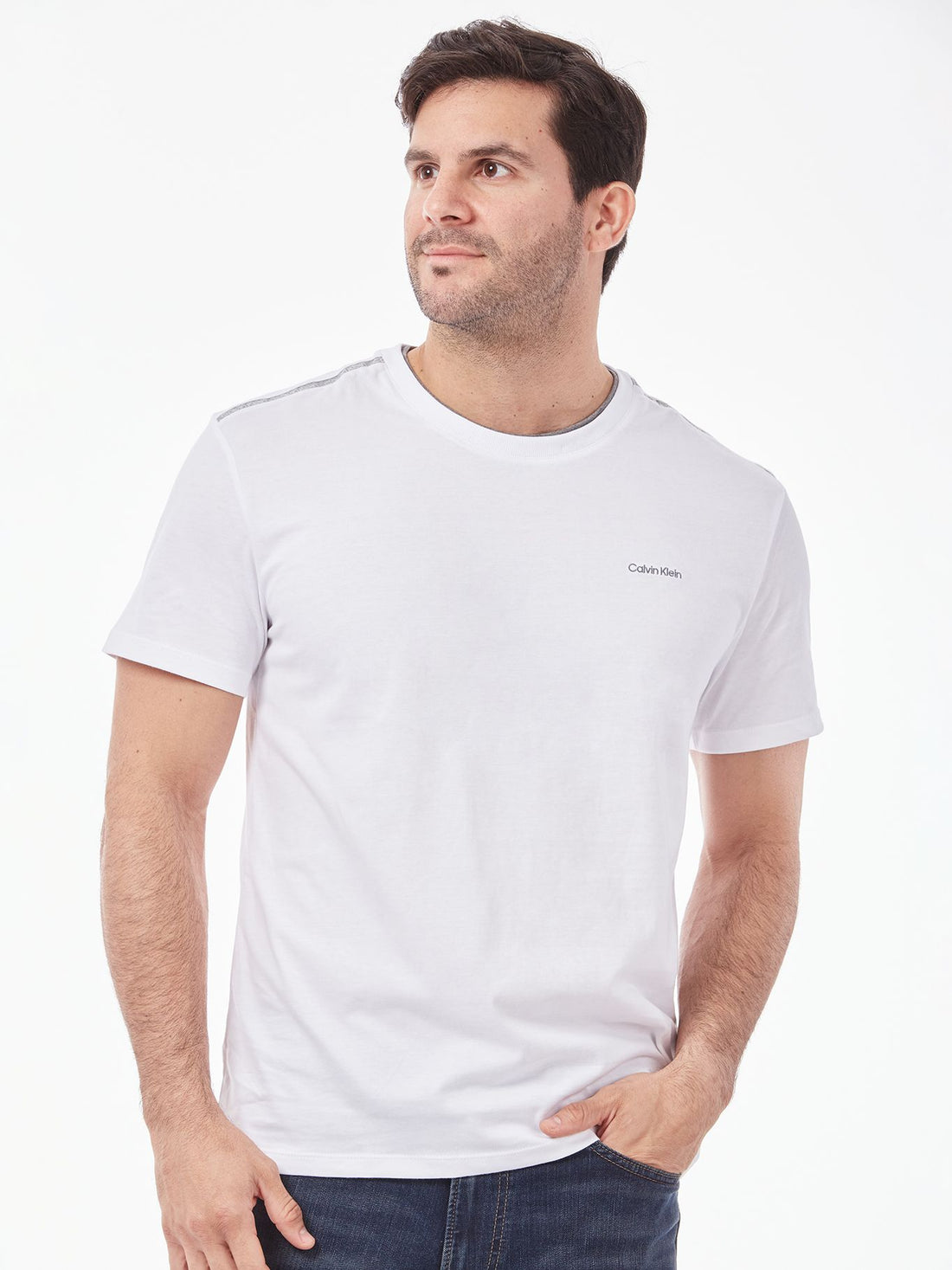 SHORT SLEEVE LOGO TAPING T-SHIRT