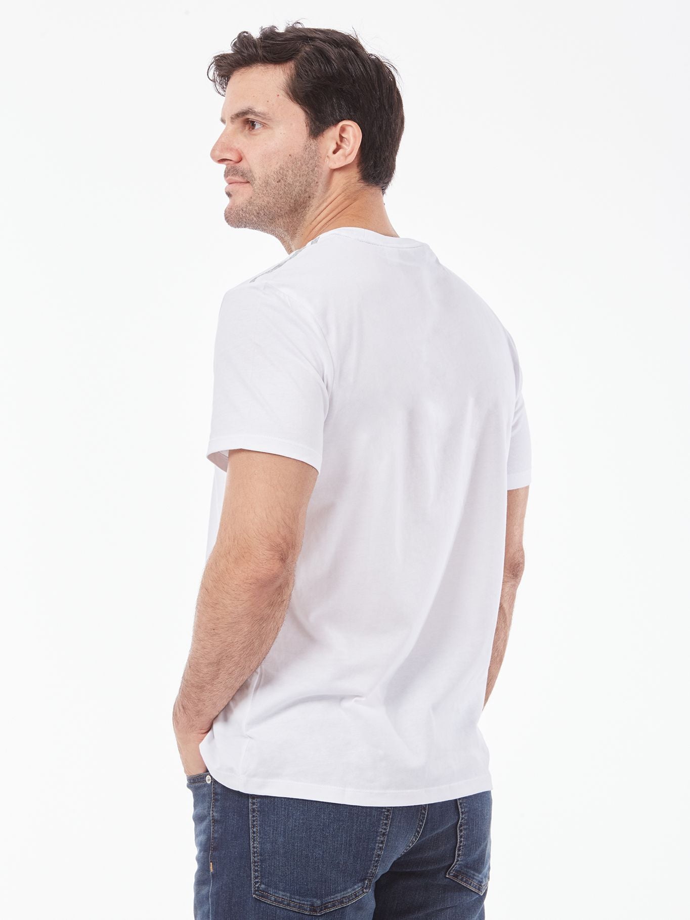 SHORT SLEEVE LOGO TAPING T-SHIRT