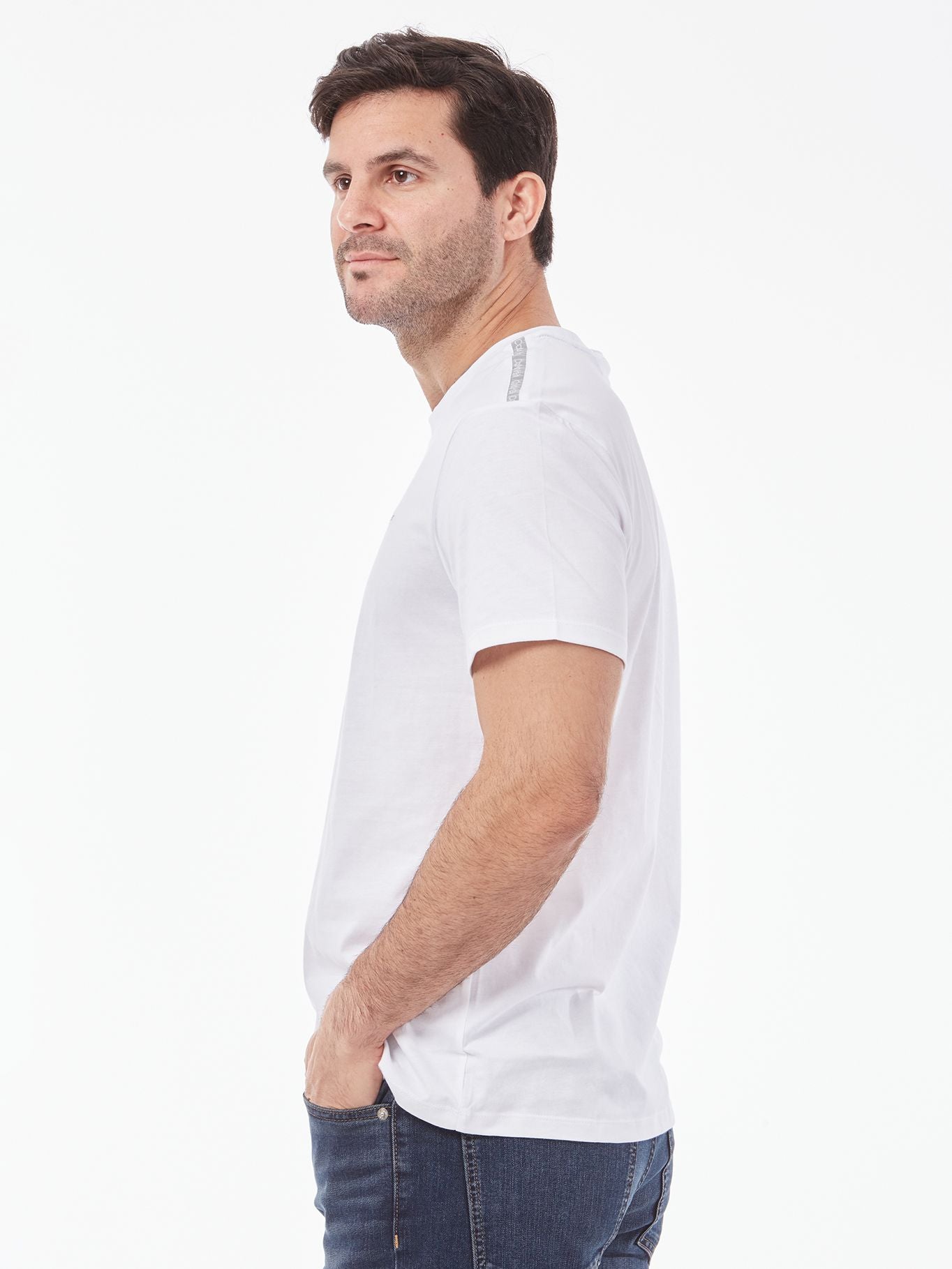 SHORT SLEEVE LOGO TAPING T-SHIRT