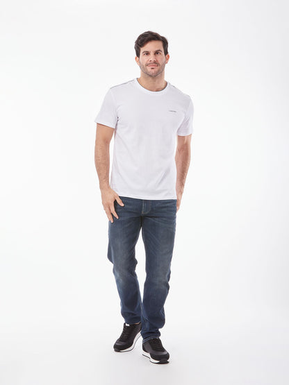 SHORT SLEEVE LOGO TAPING T-SHIRT