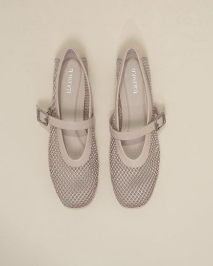 MESH WHITE FLATS