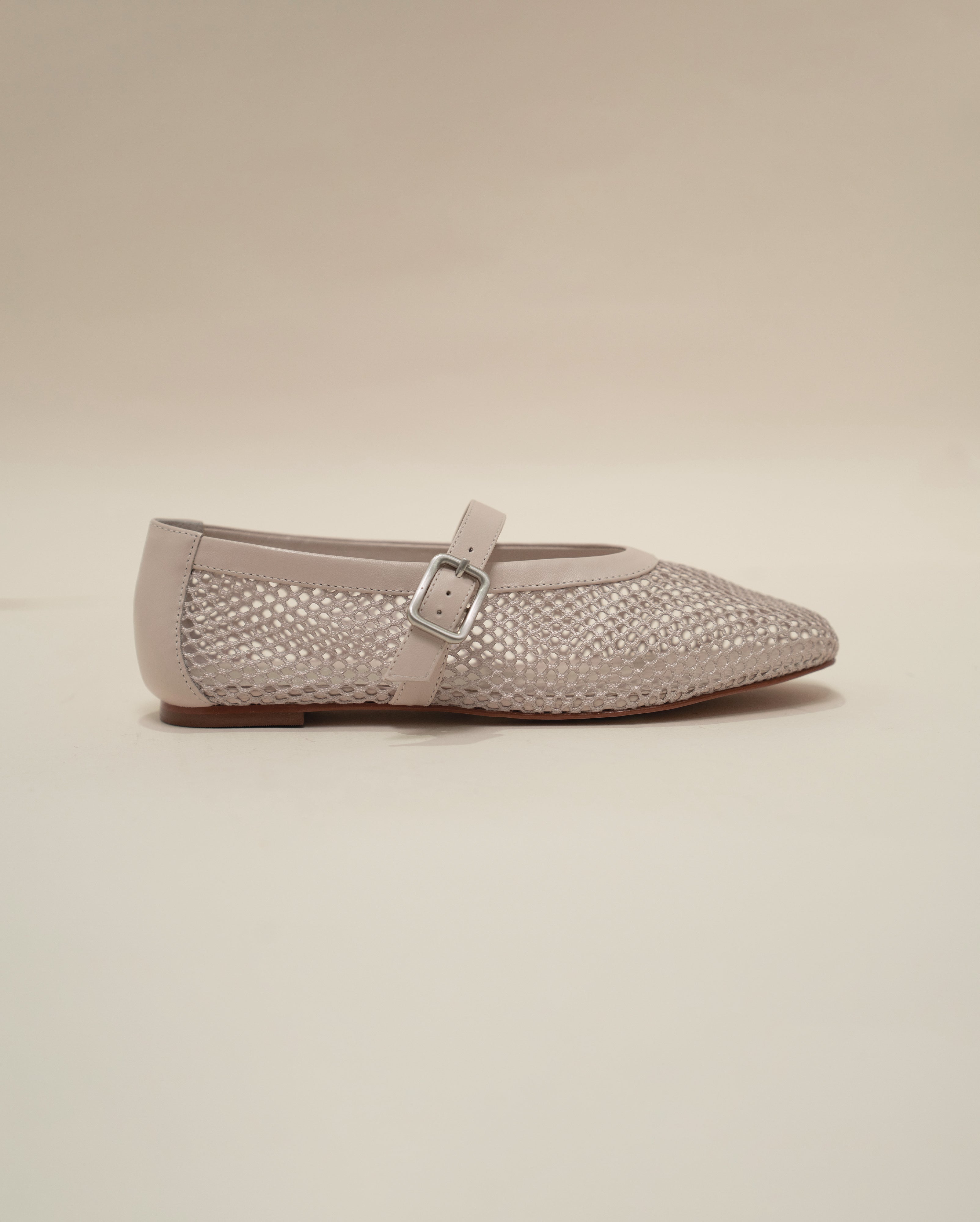 MESH WHITE FLATS