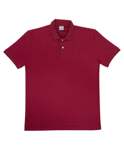 TEXTURE NECK POLO