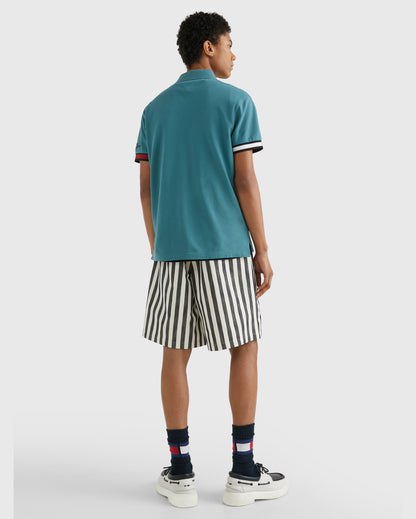 FLAG CUFF SLIM POLO