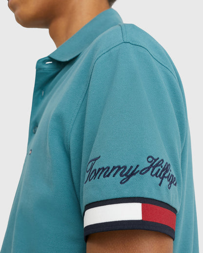 FLAG CUFF SLIM POLO