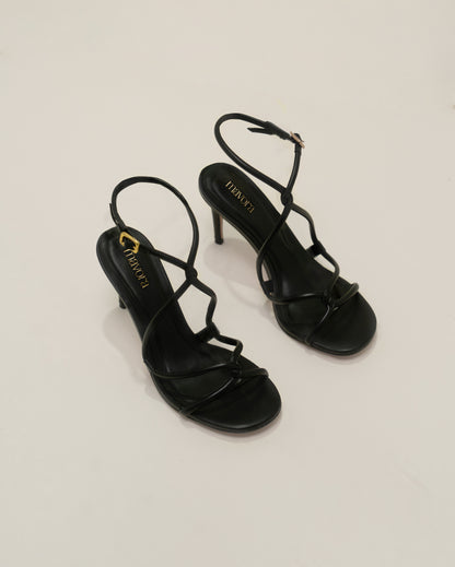 SANDALIAS DE TACÓN BLACK