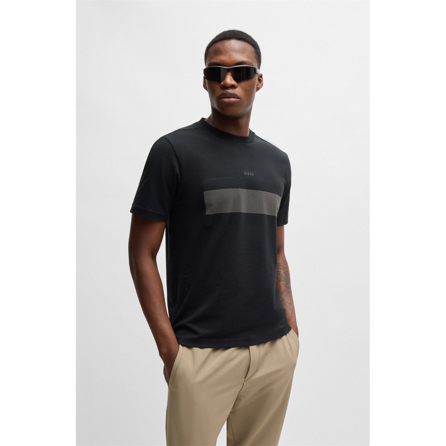 COTTON T-SHIRT WITH FLAG DESIGN