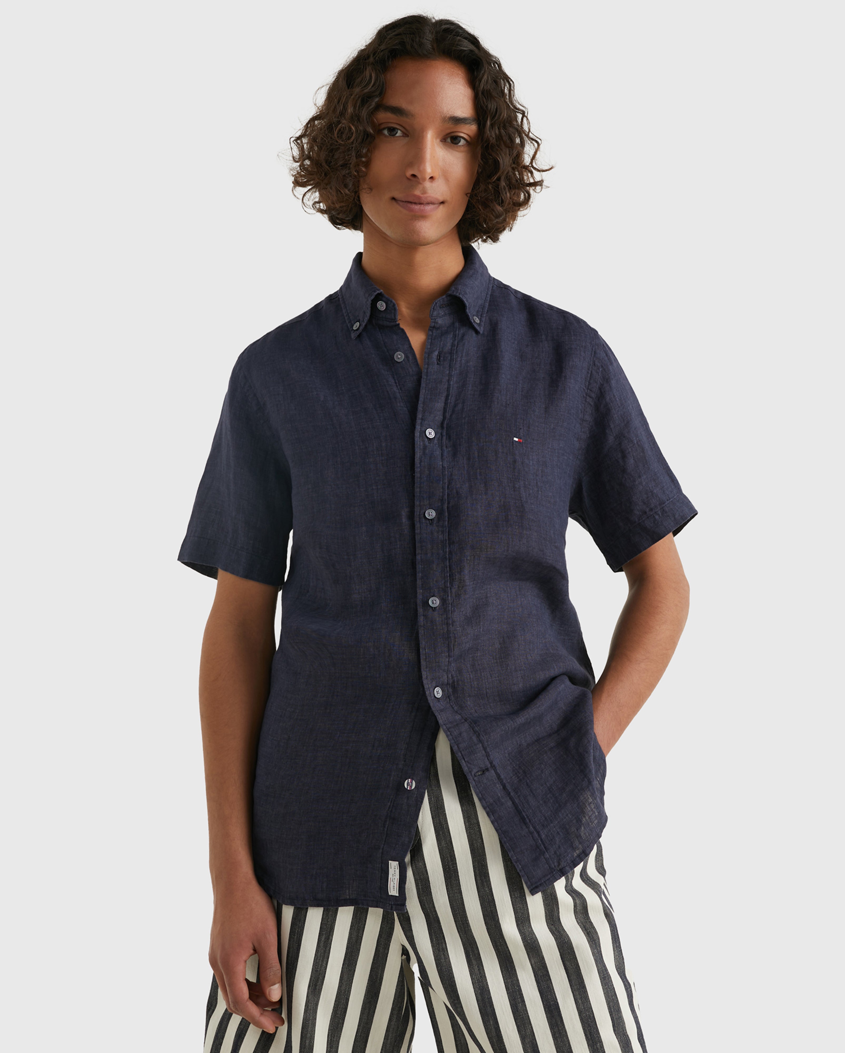 PIGMENT DYED LINEN SHIRT