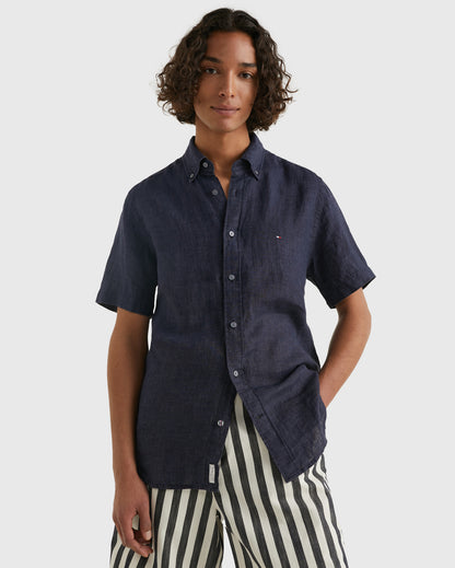 PIGMENT DYED LINEN SHIRT