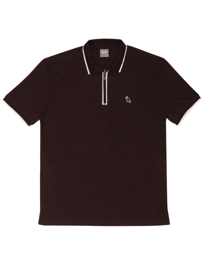 WAFFLE POLO ZIPP