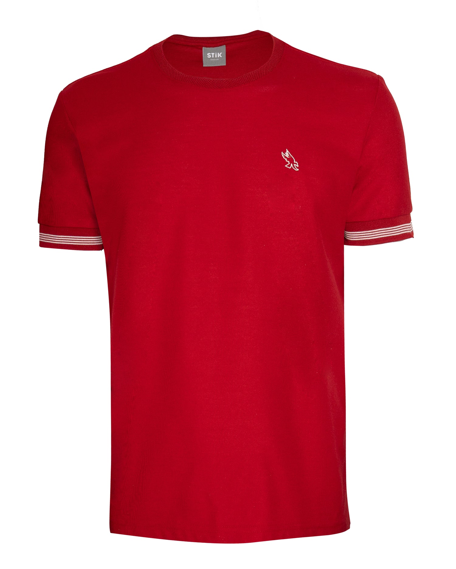 RIBBED NECK T-SHIRT
