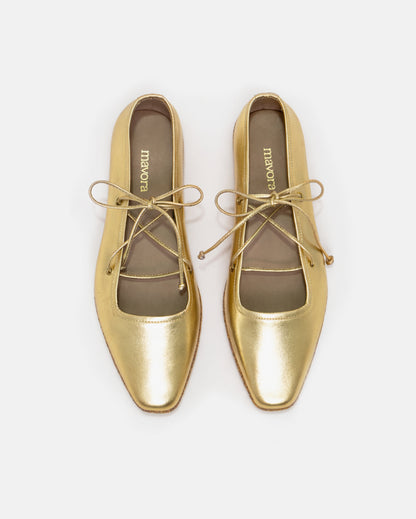 NINA GOLD FLATS
