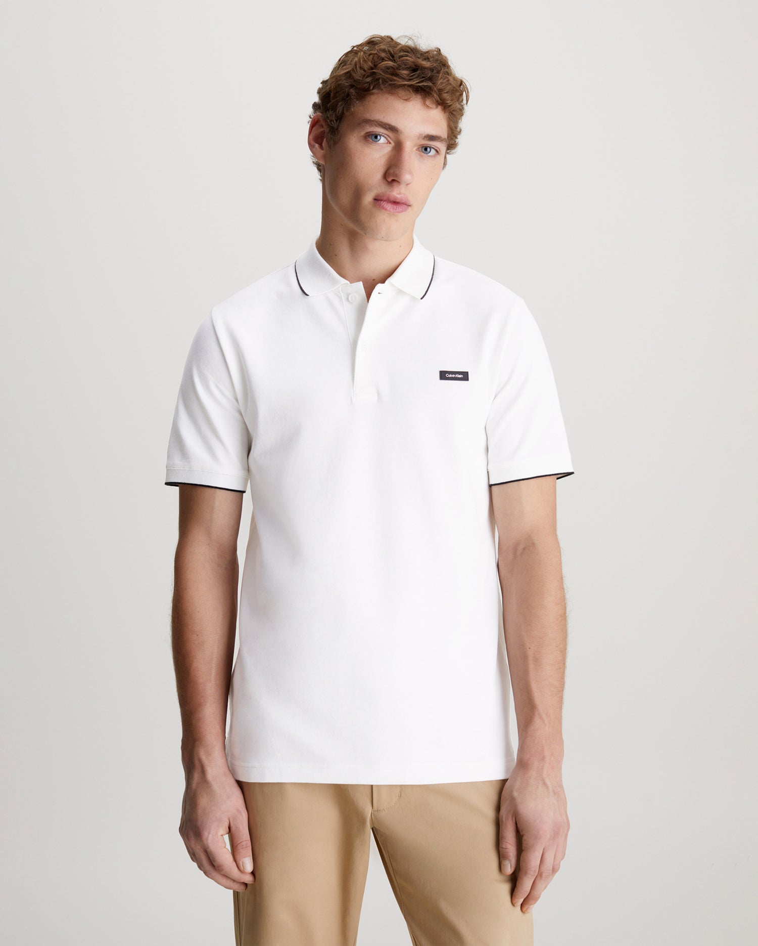 STRETCH PIQUE TIPPING POLO