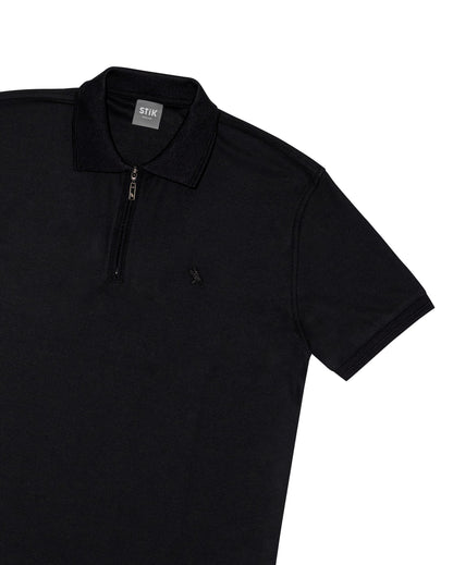 WAFFLE ZIPP POLO