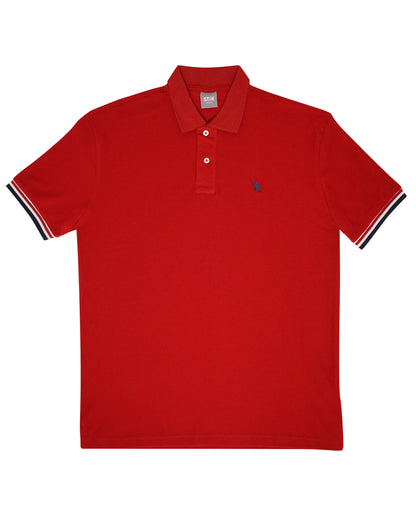 STRIPED CUFF POLO
