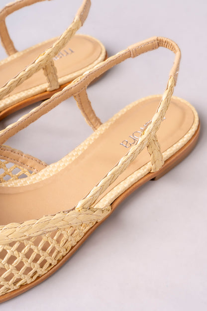 ARISSA RAFFIA FLAT