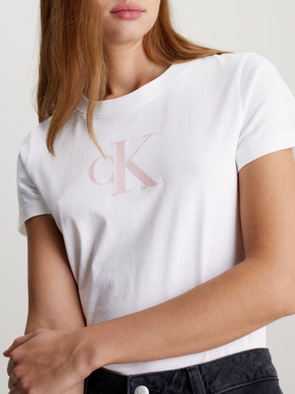 T-SHIRT WOMAN WHITE CK