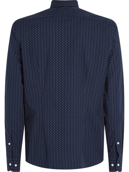 TWO TONE DOT PRINT SHIRT