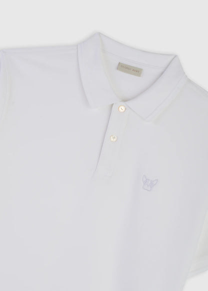 3D LOGO WHITE POLO