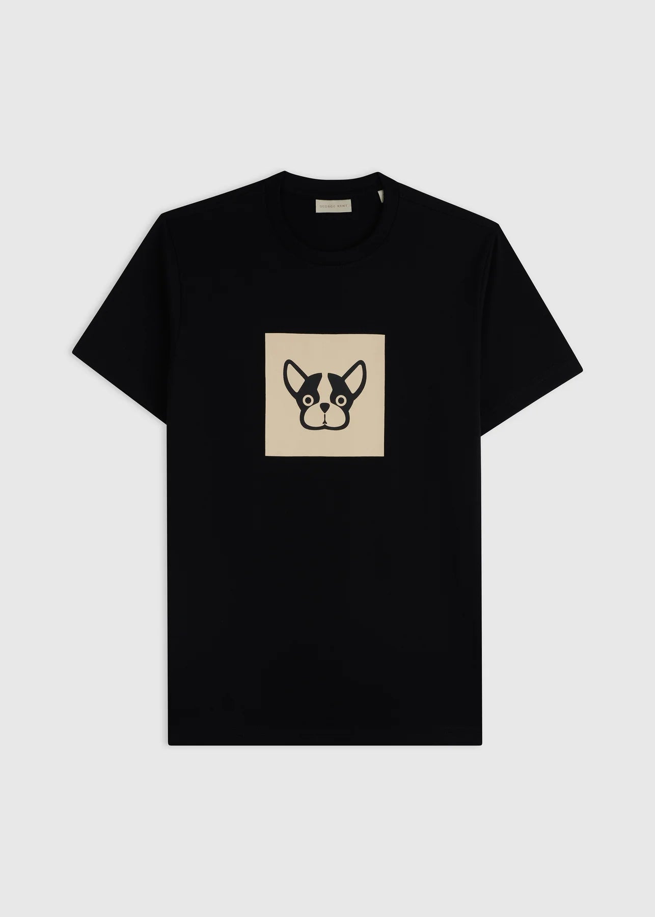 BLACK BICOLOR BOX TEE