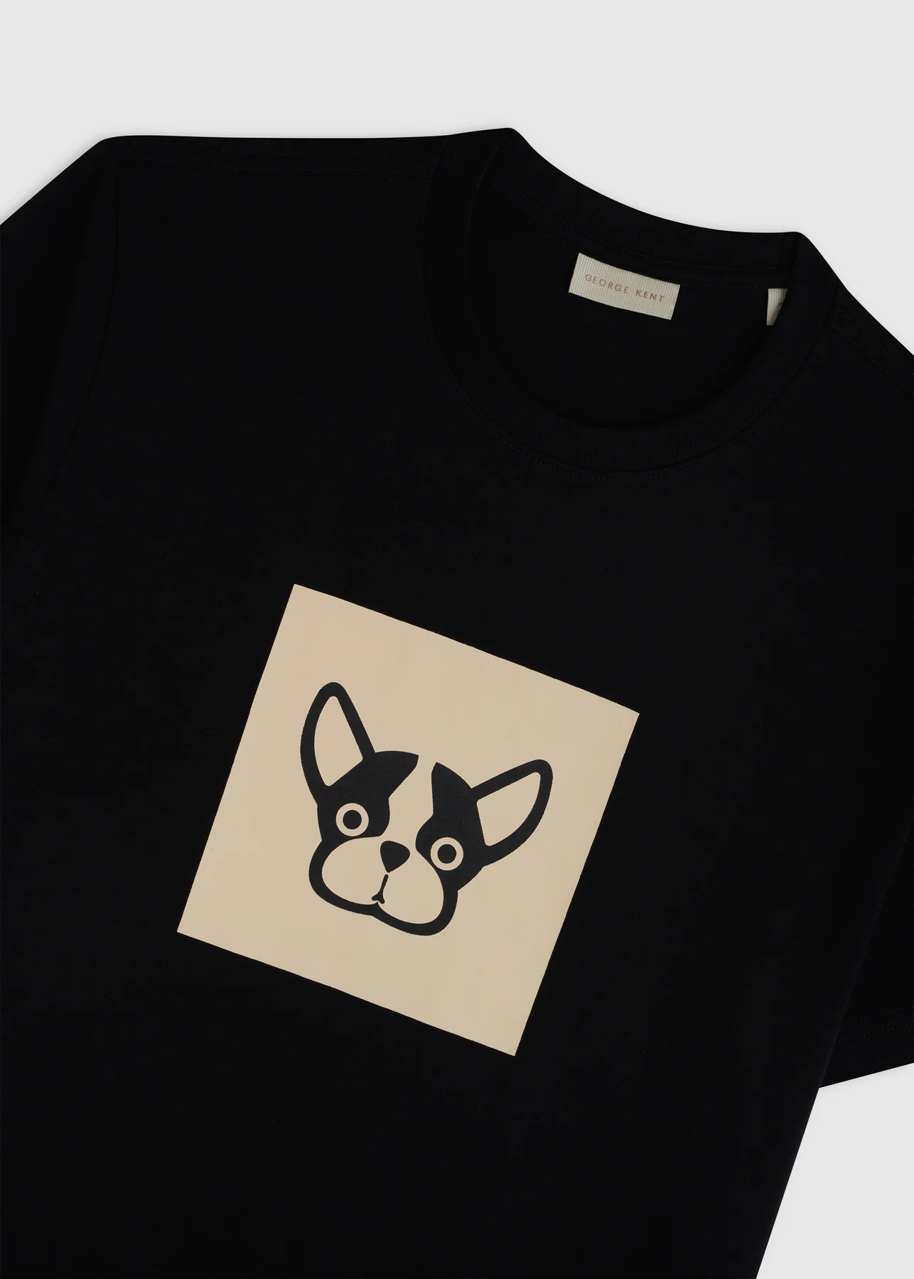 BLACK BICOLOR BOX TEE