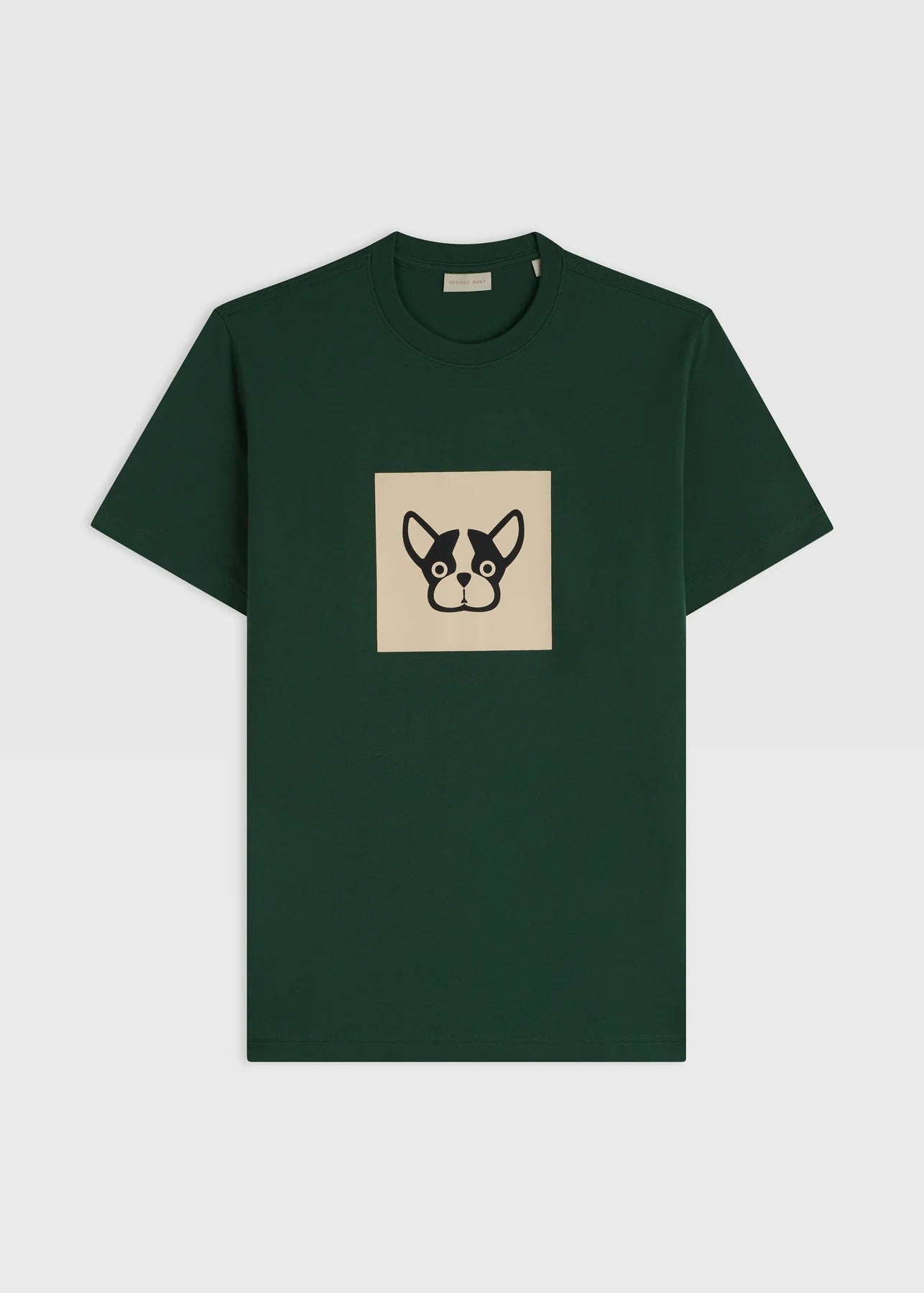 GREEN BICOLOR BOX TEE