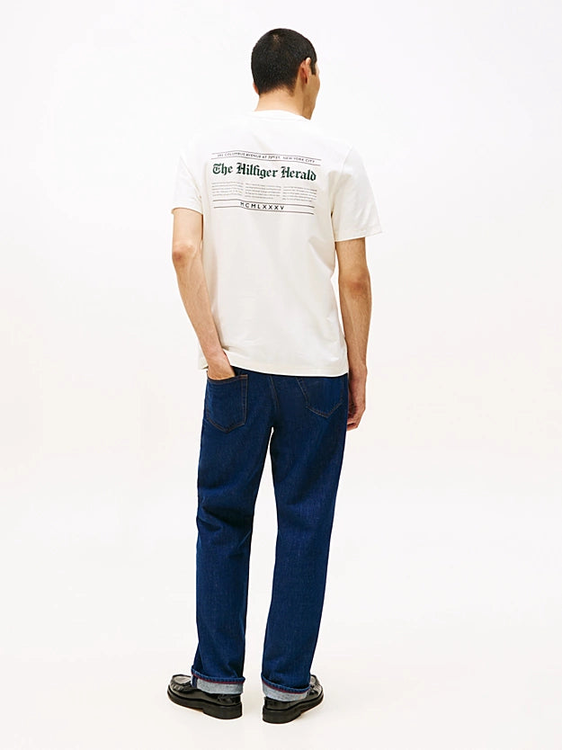 HILFIGER HERALD BLACK GRAPHIC TEE