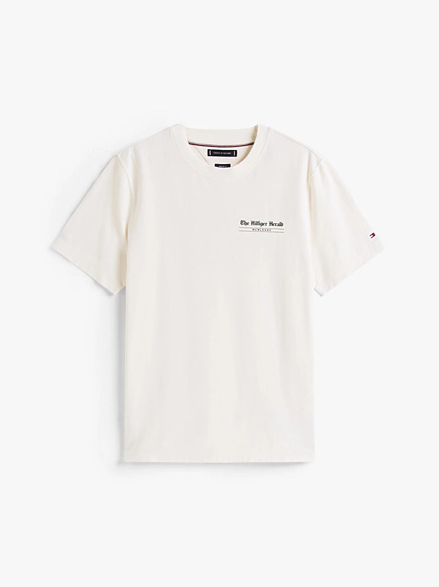 HILFIGER HERALD BLACK GRAPHIC TEE