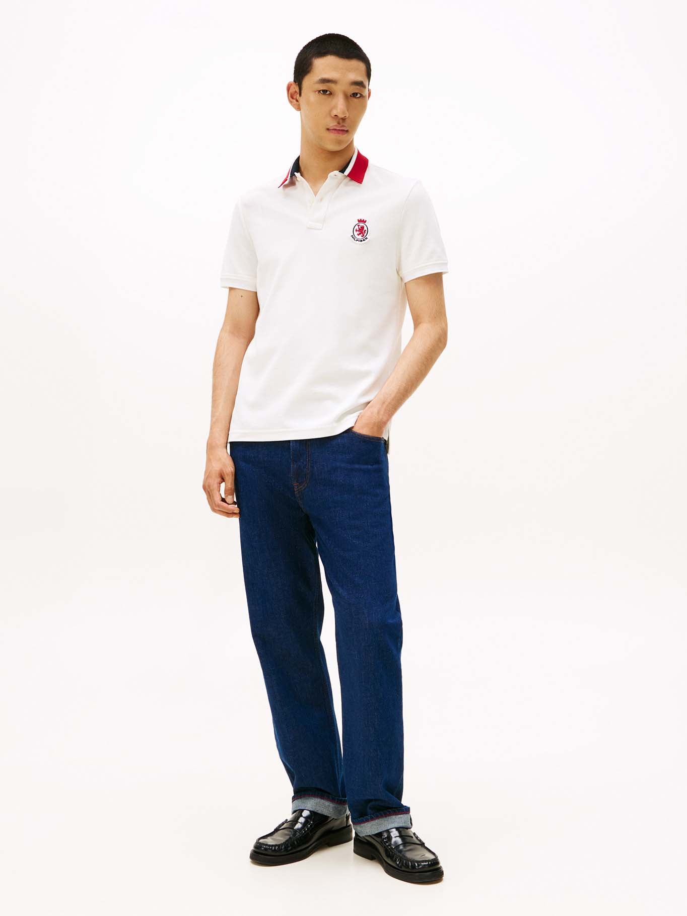 HERRINBONE COLLAR REG POLO