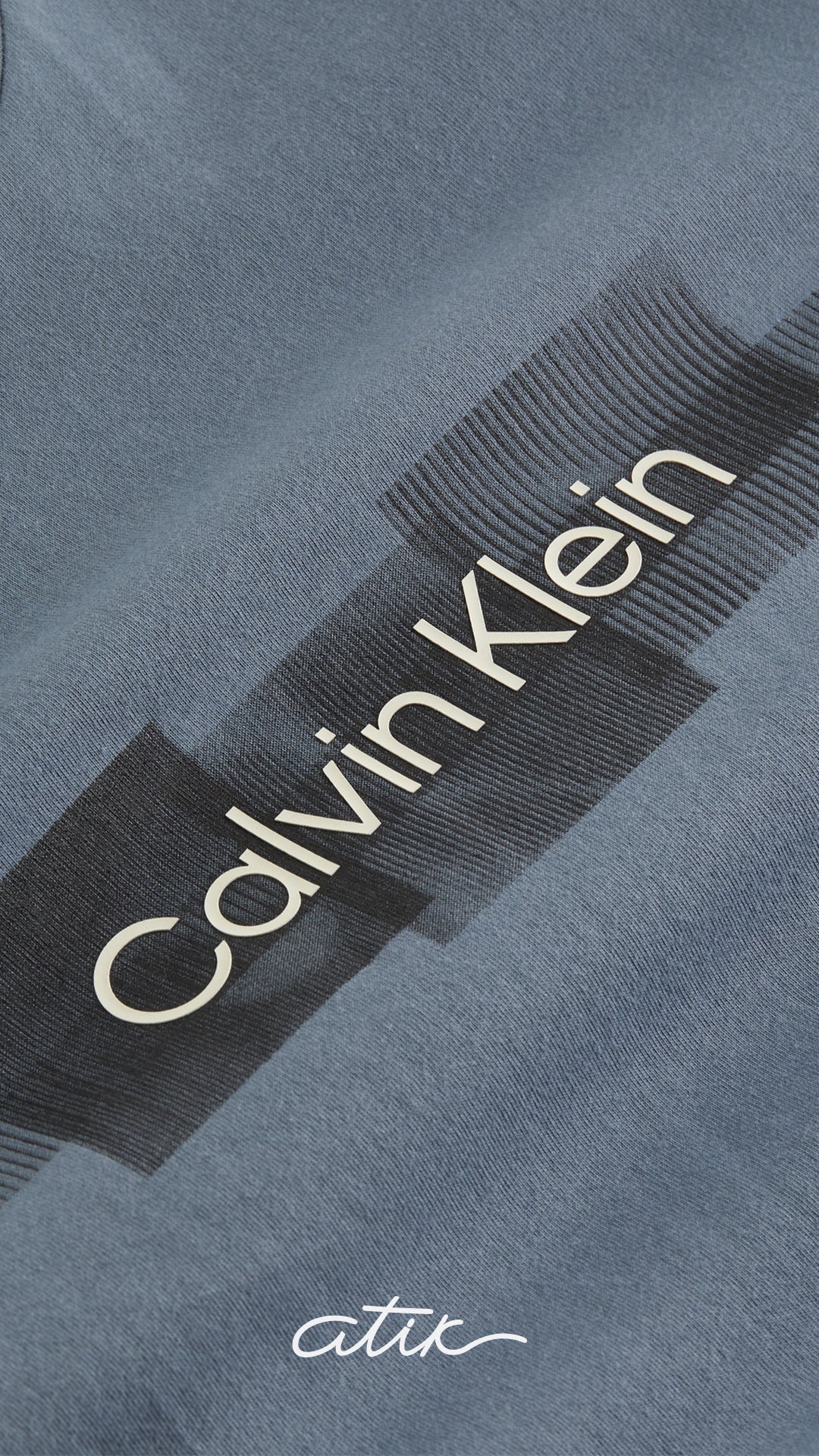 CALVIN KLEIN BOX STRIPED LOGO T-SHIRT