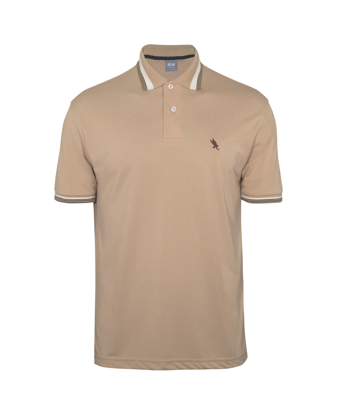 STRIPED COLLAR COOL-DRY POLO