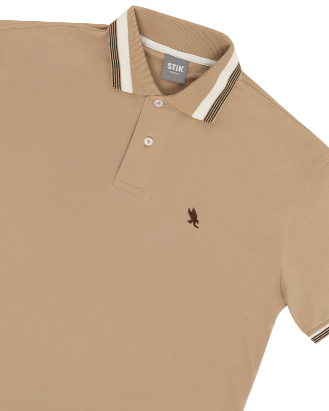 STRIPED COLLAR COOL-DRY POLO