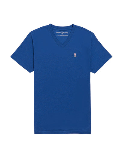 MENS HEATHER V NECK TEE