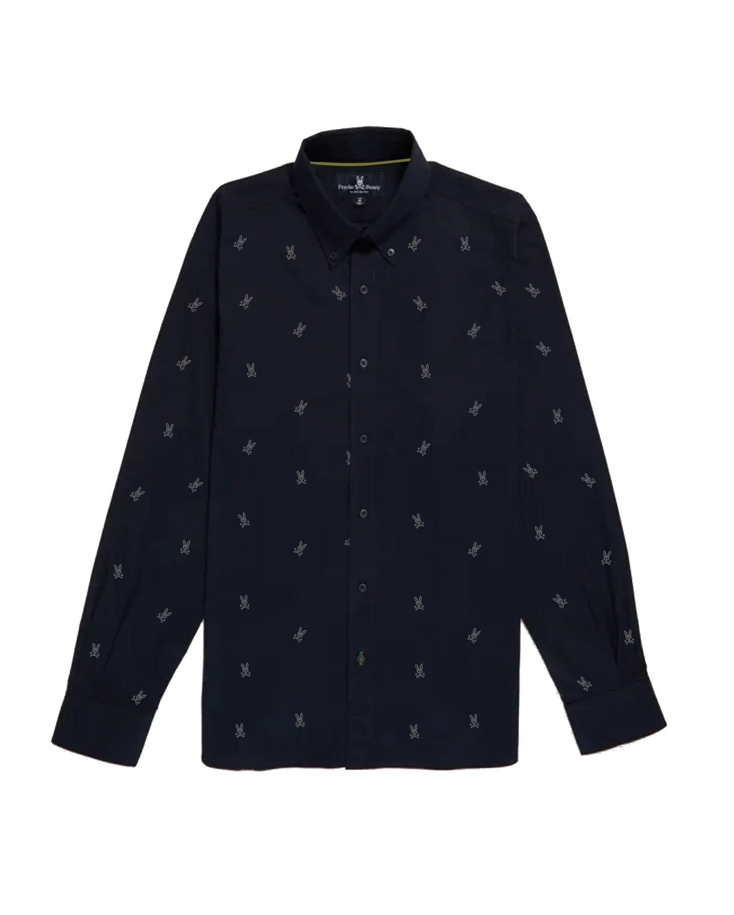 OXFORD CONTRAST JACQUARD BUNNY LONG SLEEVE SHIRT