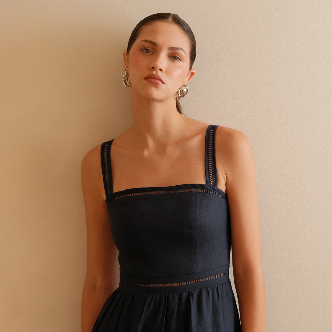 SCARLETT NAVY DRESS