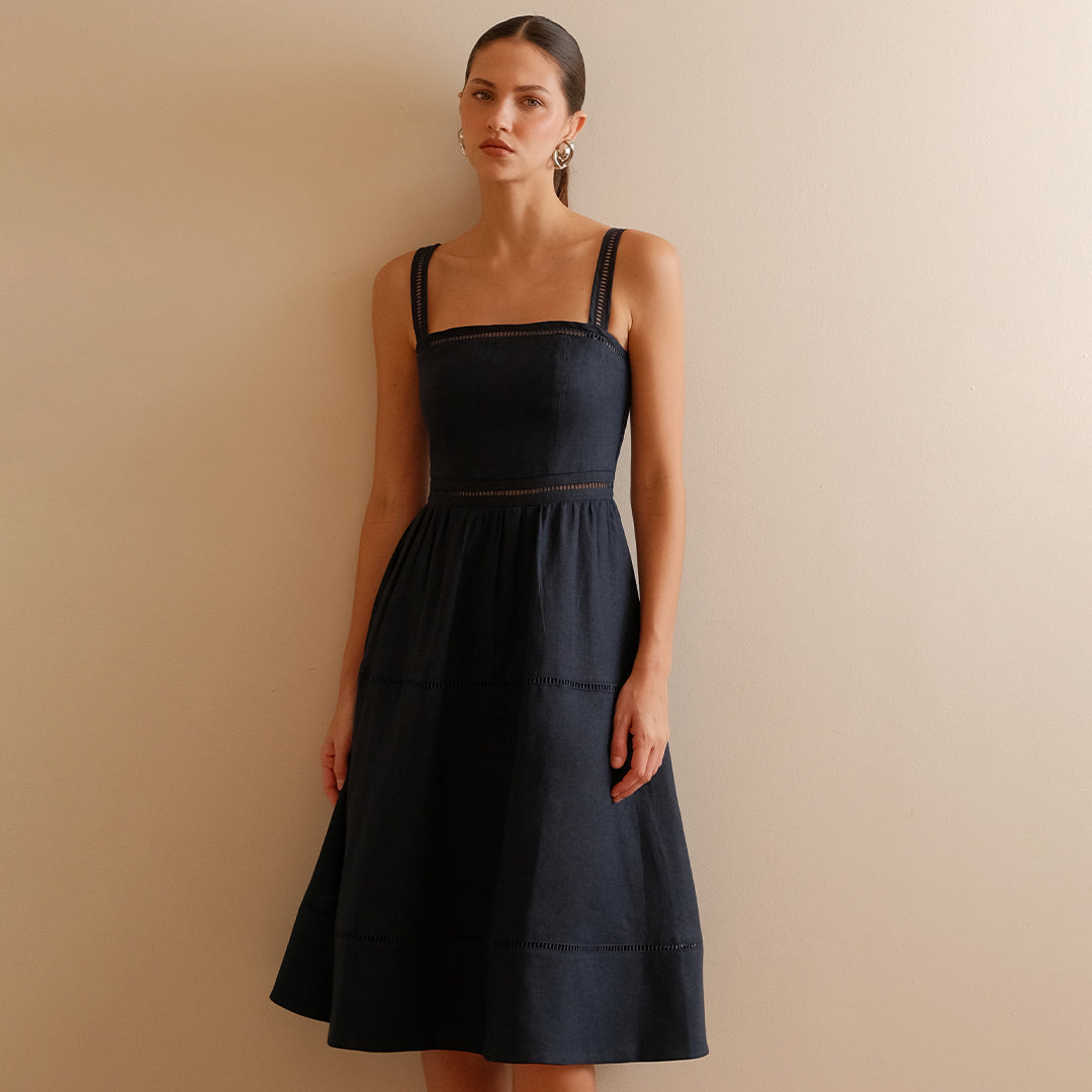 SCARLETT NAVY DRESS