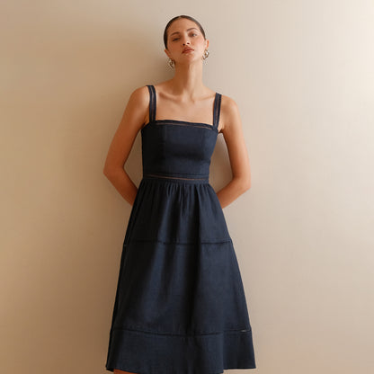 SCARLETT NAVY DRESS