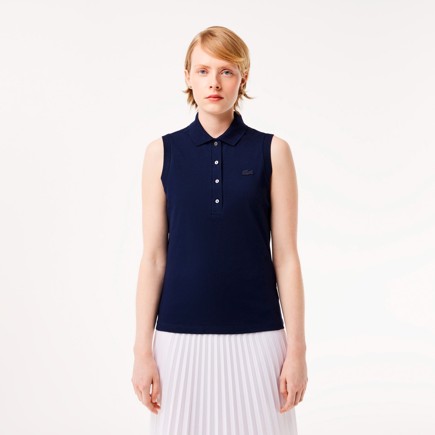 POLO SIN MANGAS LACOSTE DE MUJER