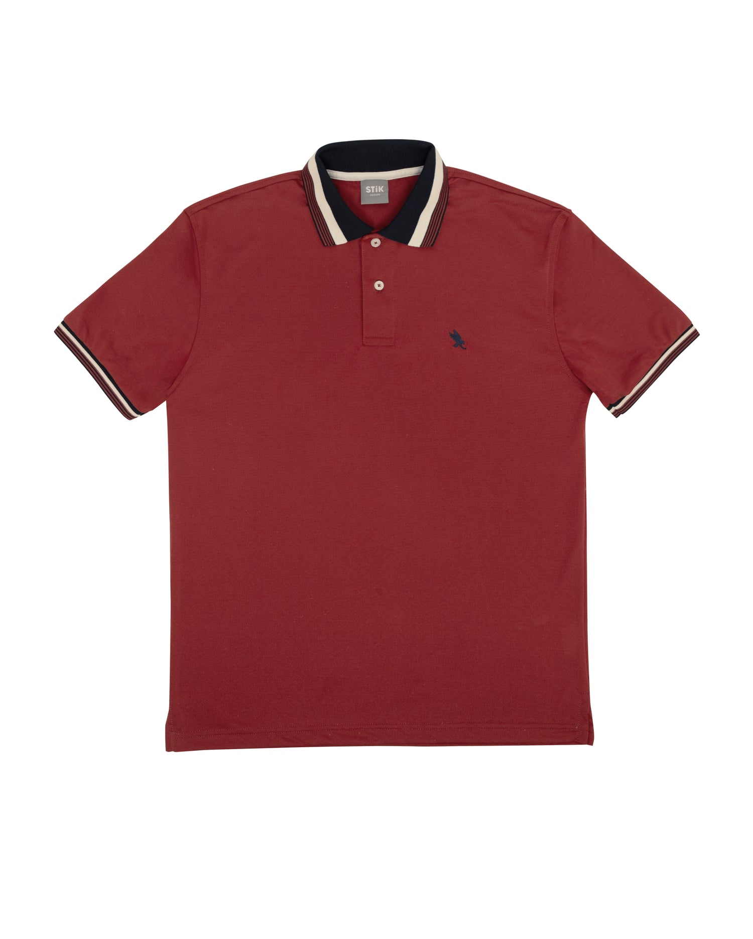 STRIPED COLLAR COOL-DRY POLO