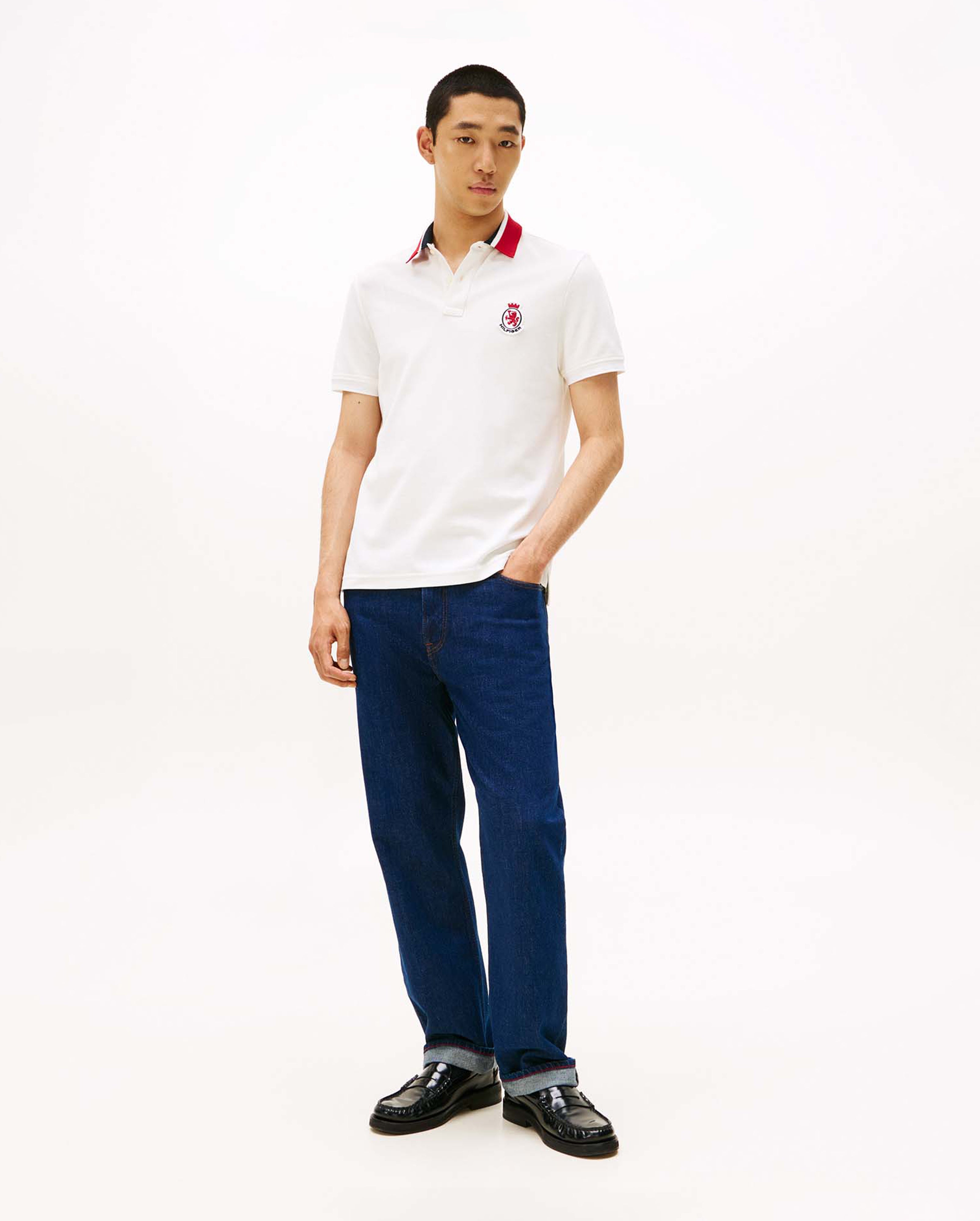 HERRINBONE COLLAR REG POLO