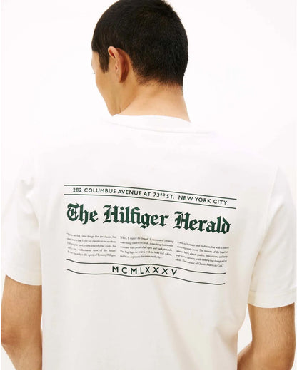 HILFIGER HERALD BLACK GRAPHIC TEE