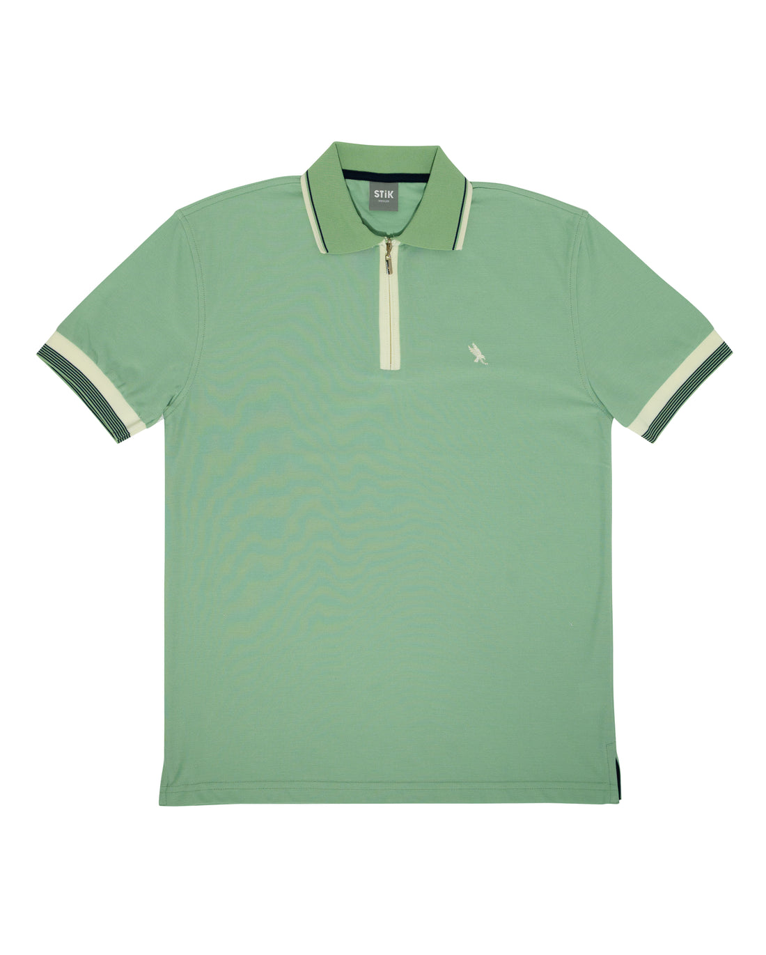 ZIPP STRIPE CUFF POLO